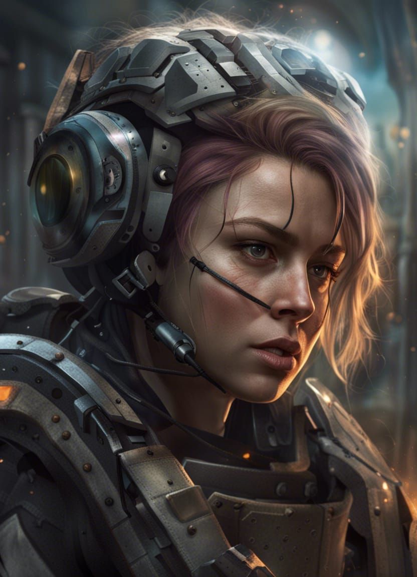 Female soldier of the future - AI Generated Artwork - NightCafe Creator