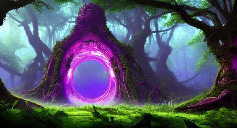 A Mystical Forest Portal