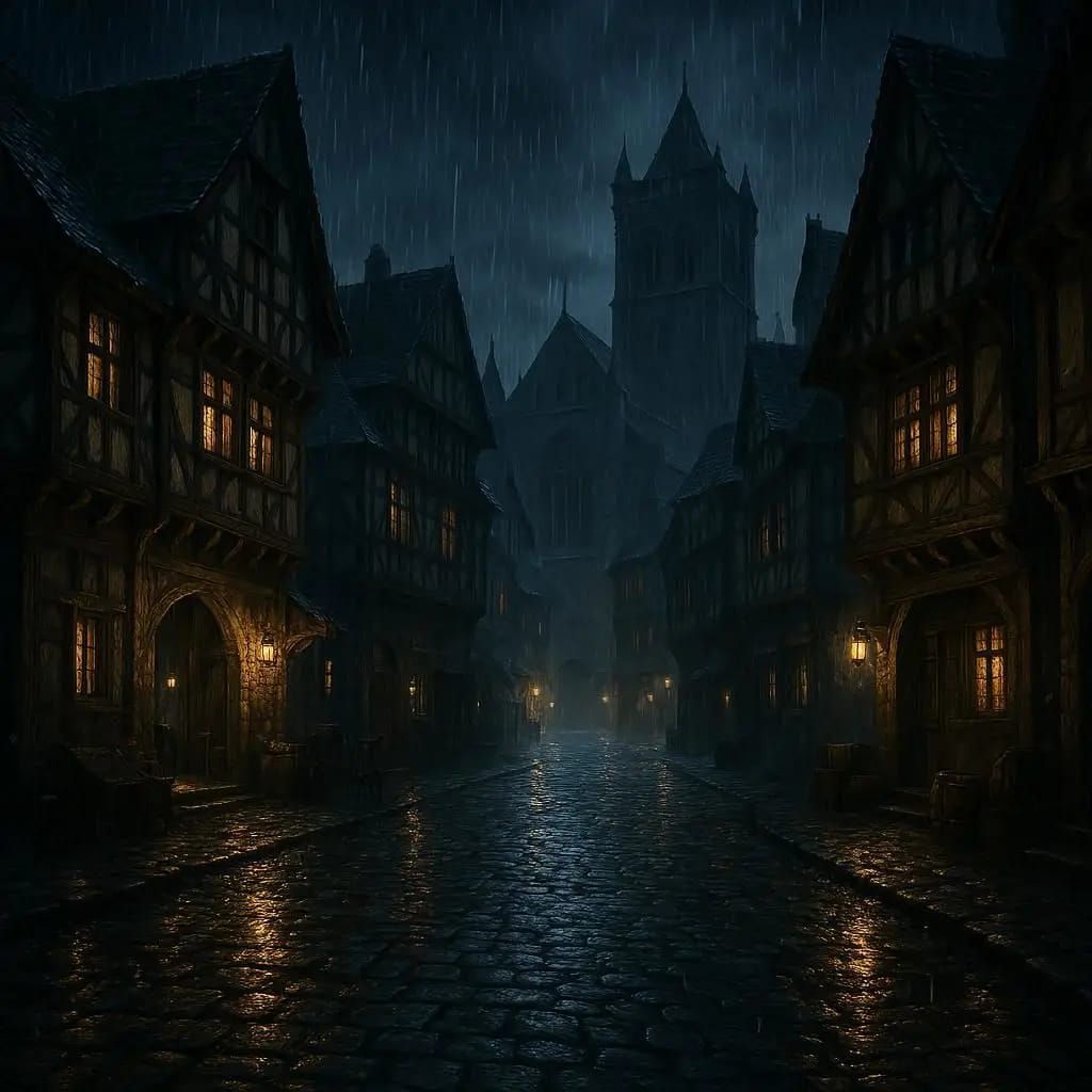 Old town at night 10