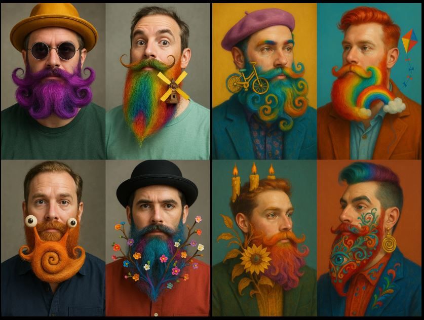 Barbes artistiques et insolites