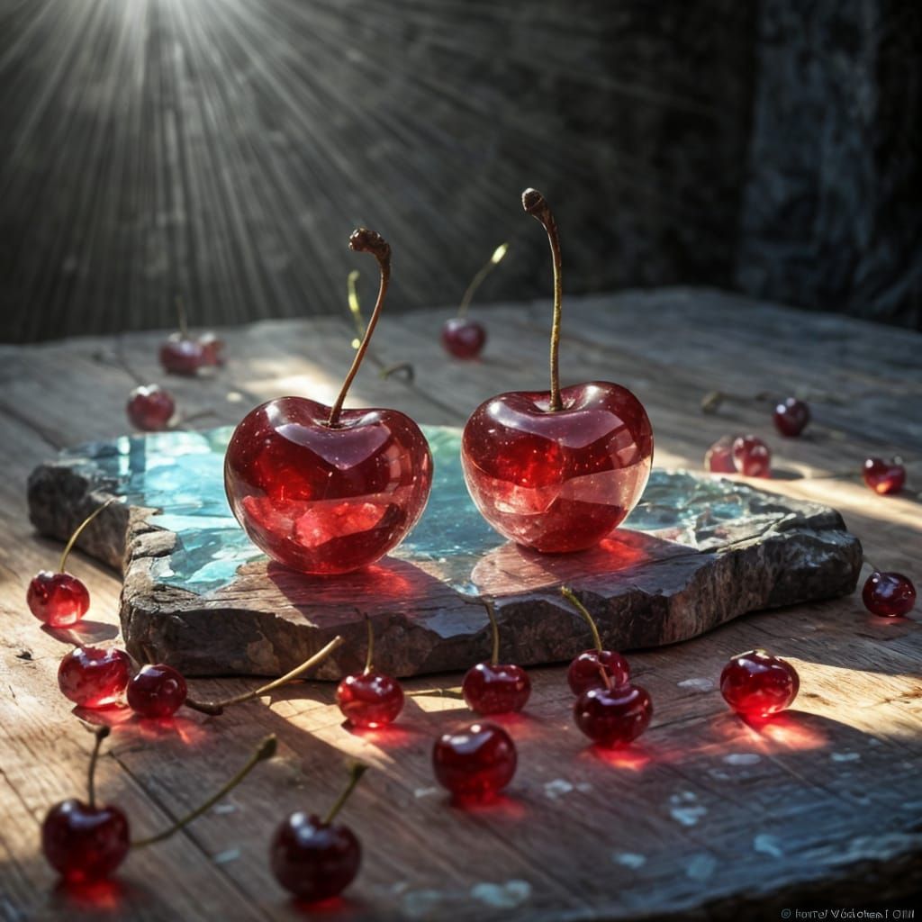 ruby cherries  by @photon