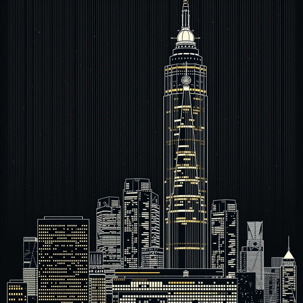 skyscraper ascii art