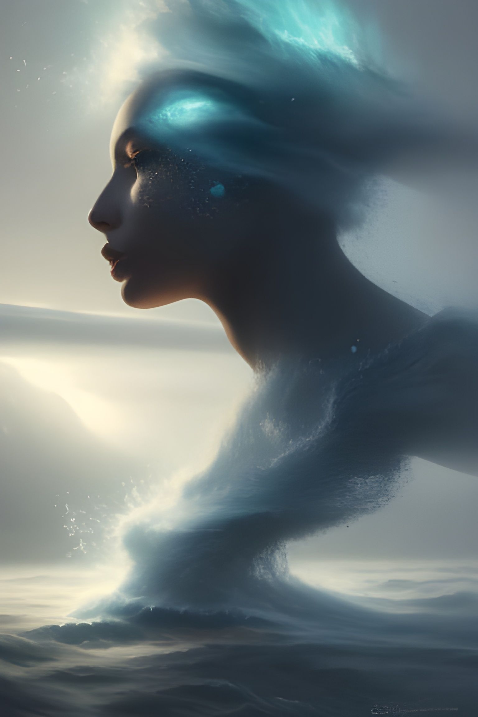 Elemental Portrait, Where the Wind Meets the Water, vapor, s...