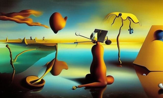 Painting surréalisme by Salvadore Dali 8k resolution Behance HD ...