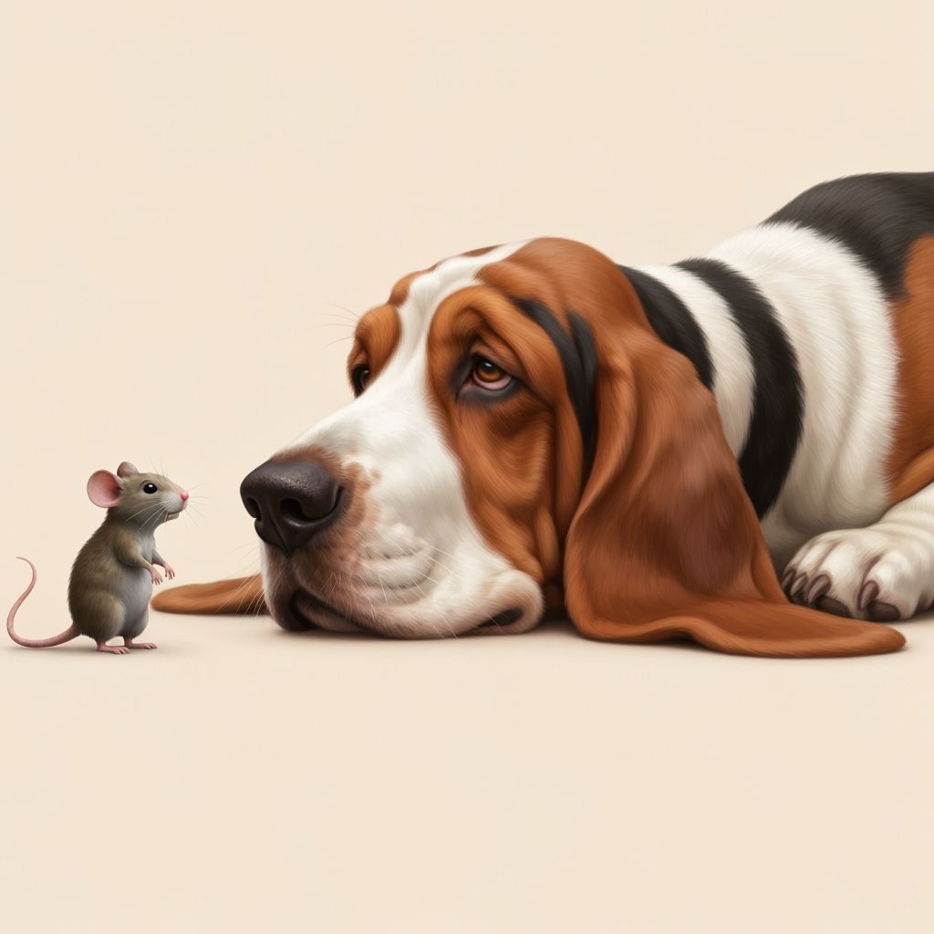 Basset and Mouse