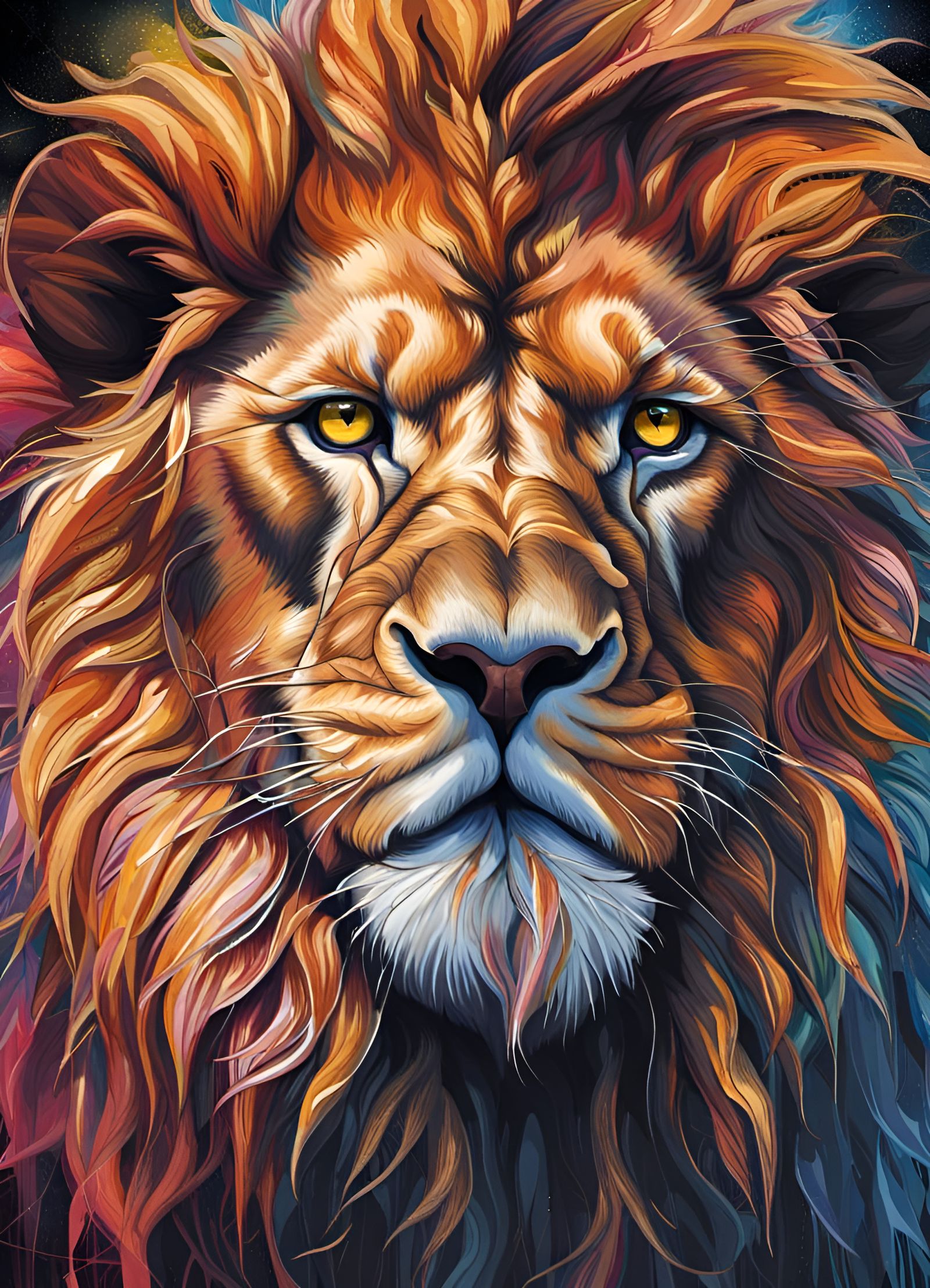 Fearless Lion - AI Generated Artwork - NightCafe Creator