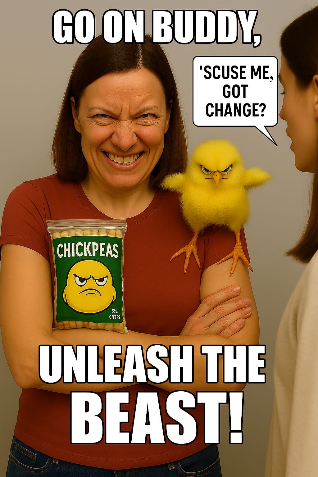 Karen strikes back! (aka THE GRUMPY CHICK)