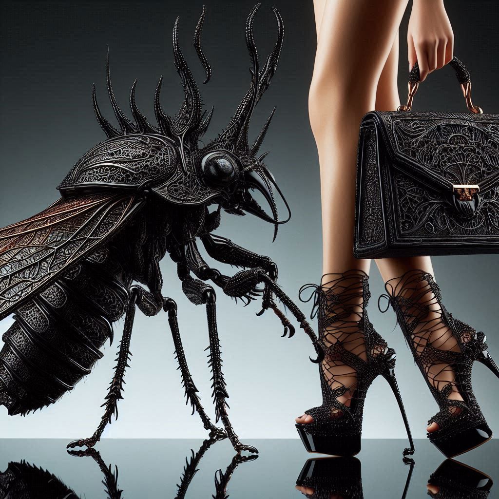 Insectoid black lace