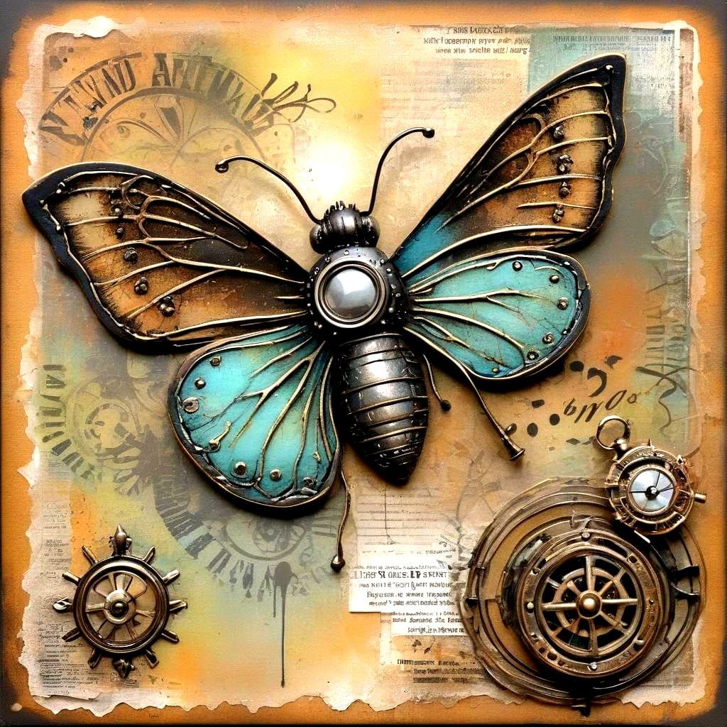Tim Holtz Inspired Mixed Media Art
