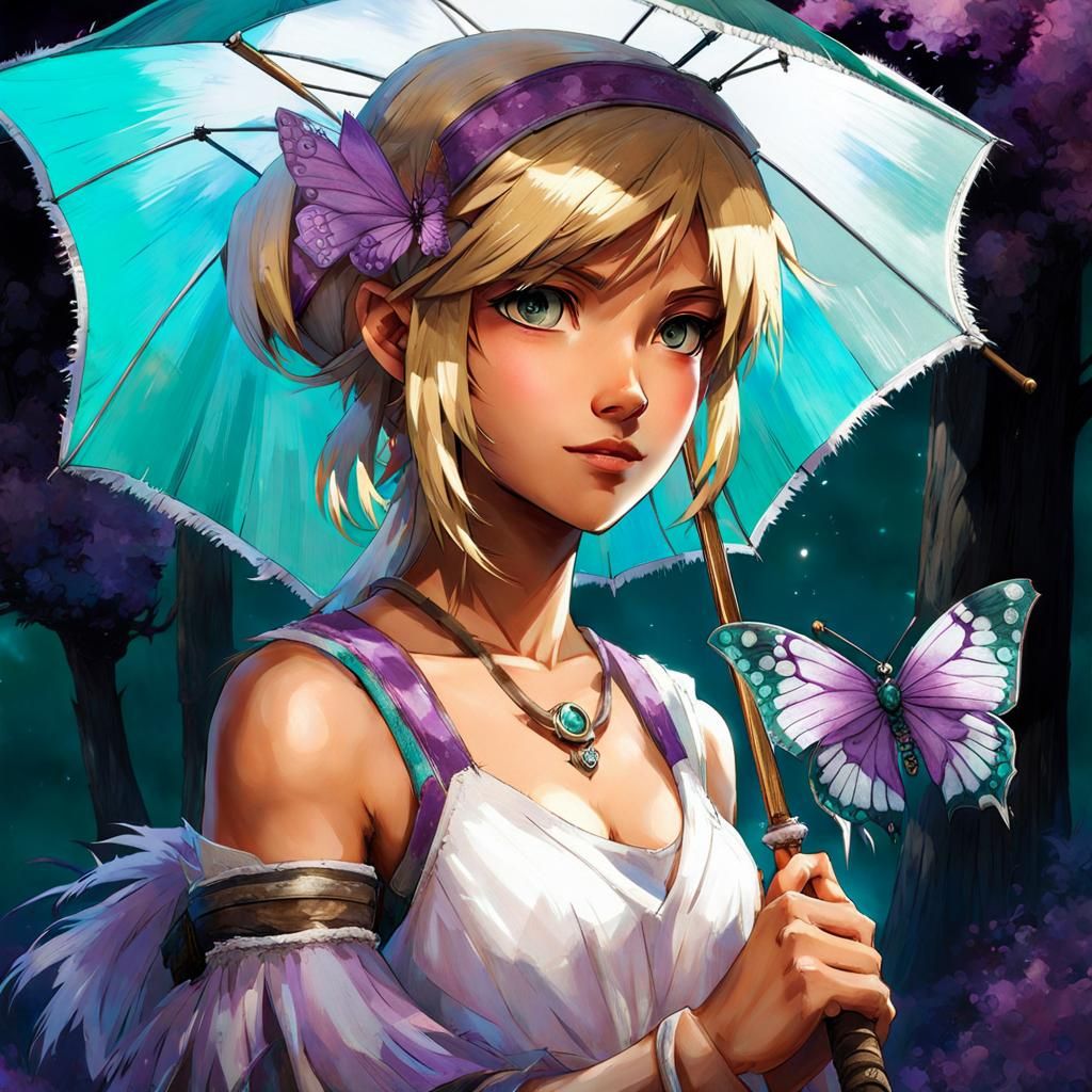 :: waist up portrait of cute beauty Agitha From NINTENDO Twi...