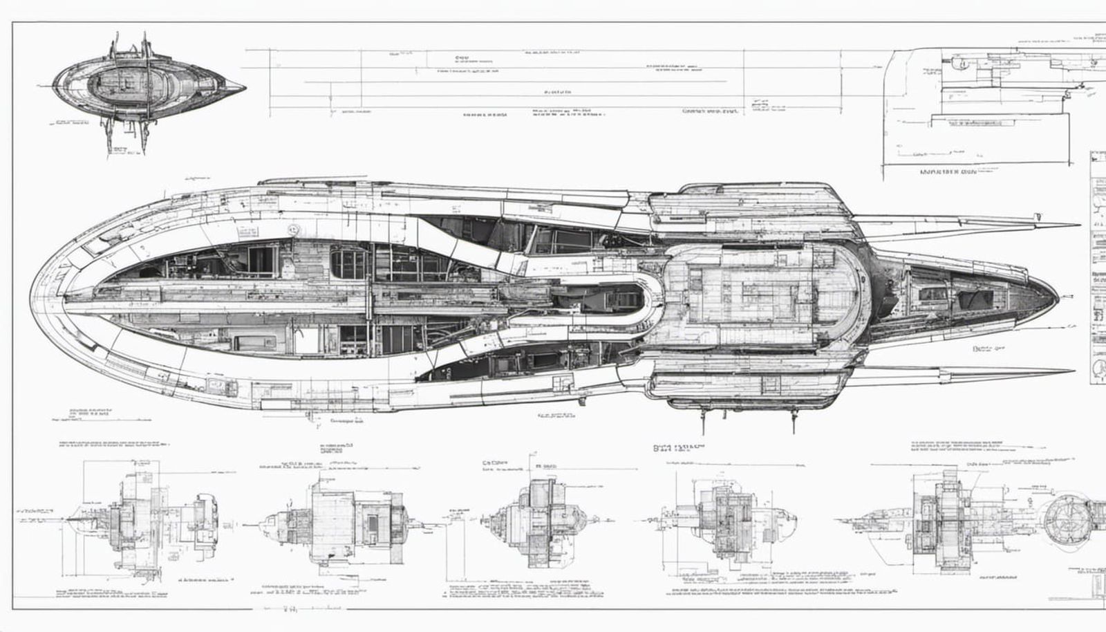 sci fi spaceships blueprints