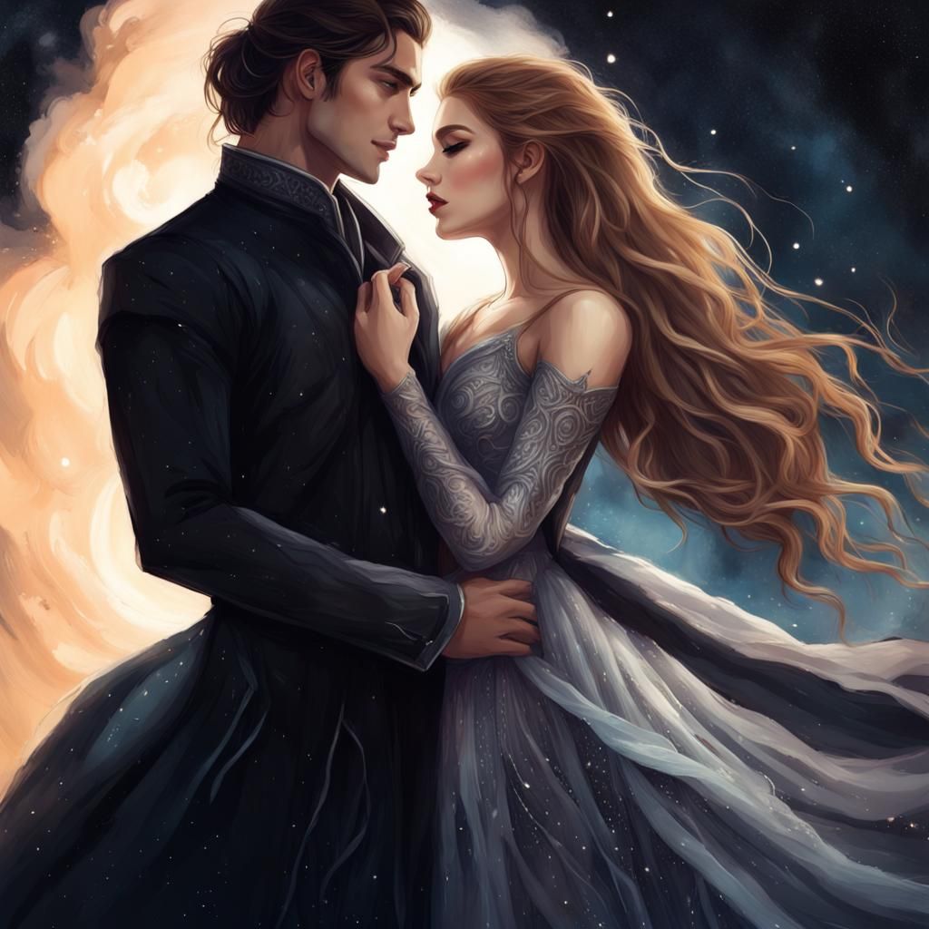 Feyre and Rhysand (Version 3) - AI Generated Artwork - NightCafe Creator