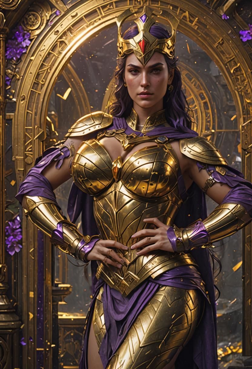 Wonder Woman armadura dorada.