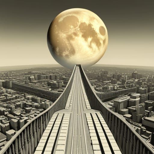 City on the moon