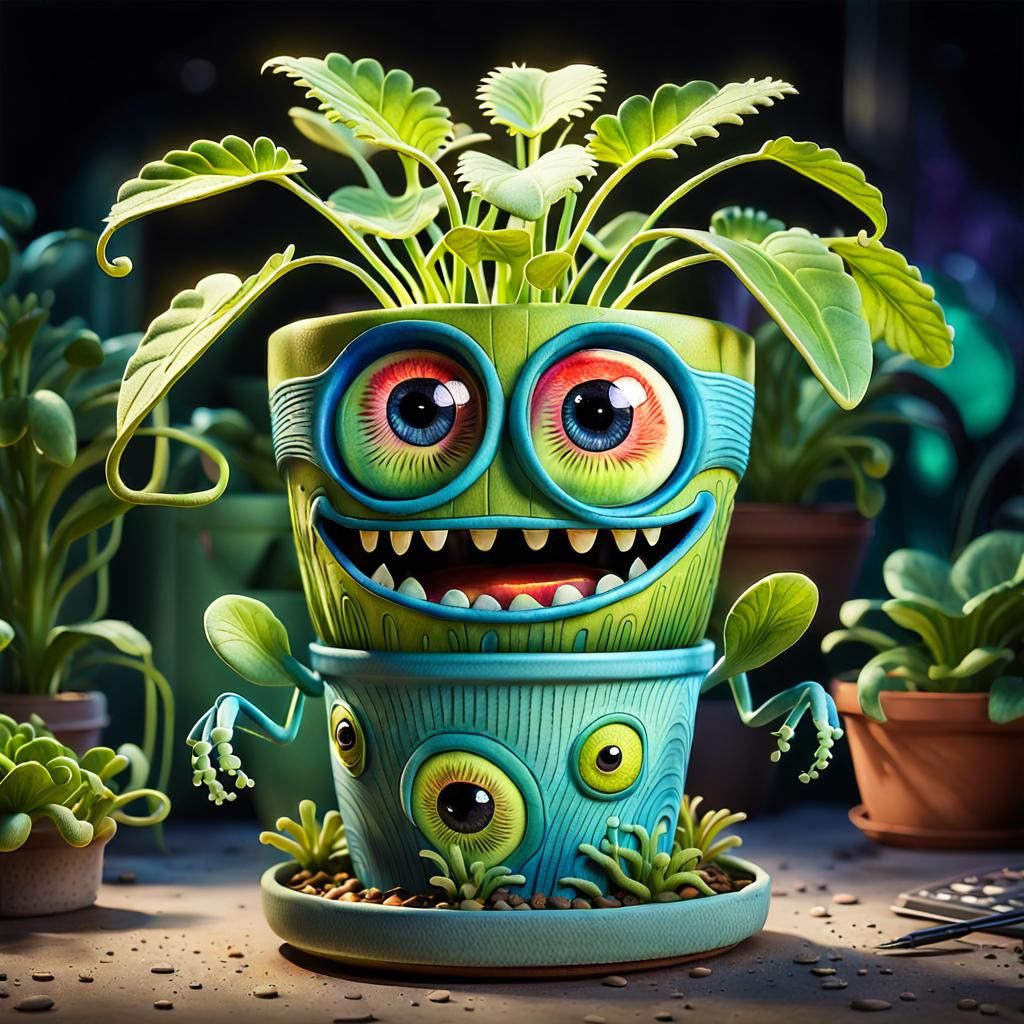 A happy to see you plantpot   by @MBee