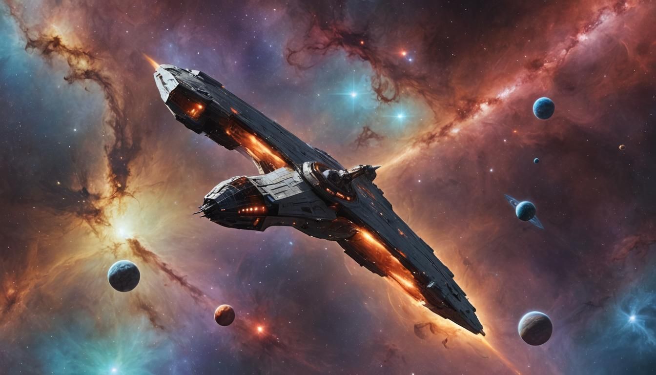 Starship in space