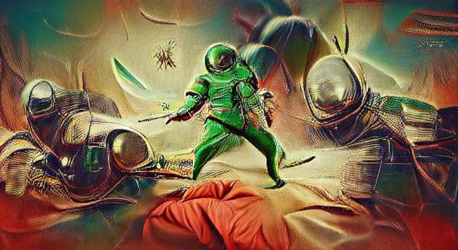 vintage space suit sci fi