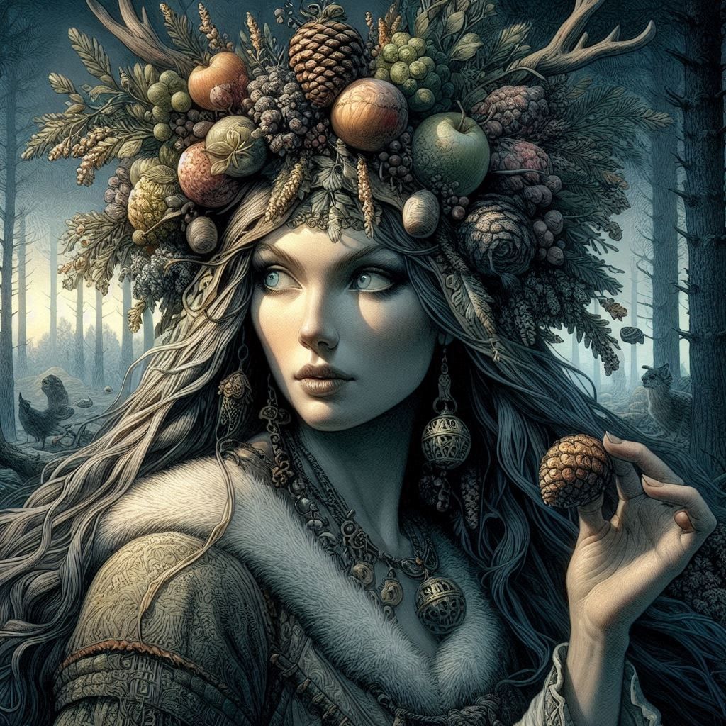 Earth's Elegance: The Sylvan Maiden