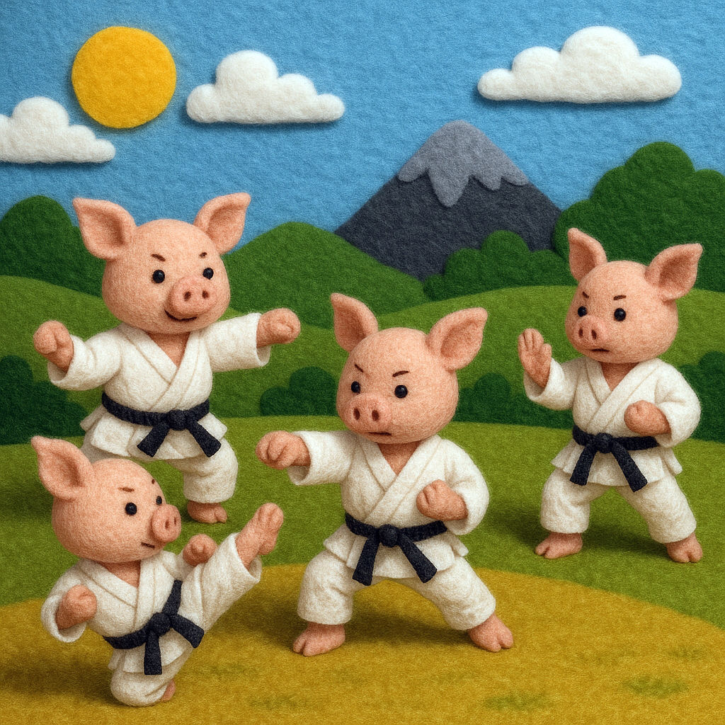 Karate Pigs (Heart-Felt Edition)
