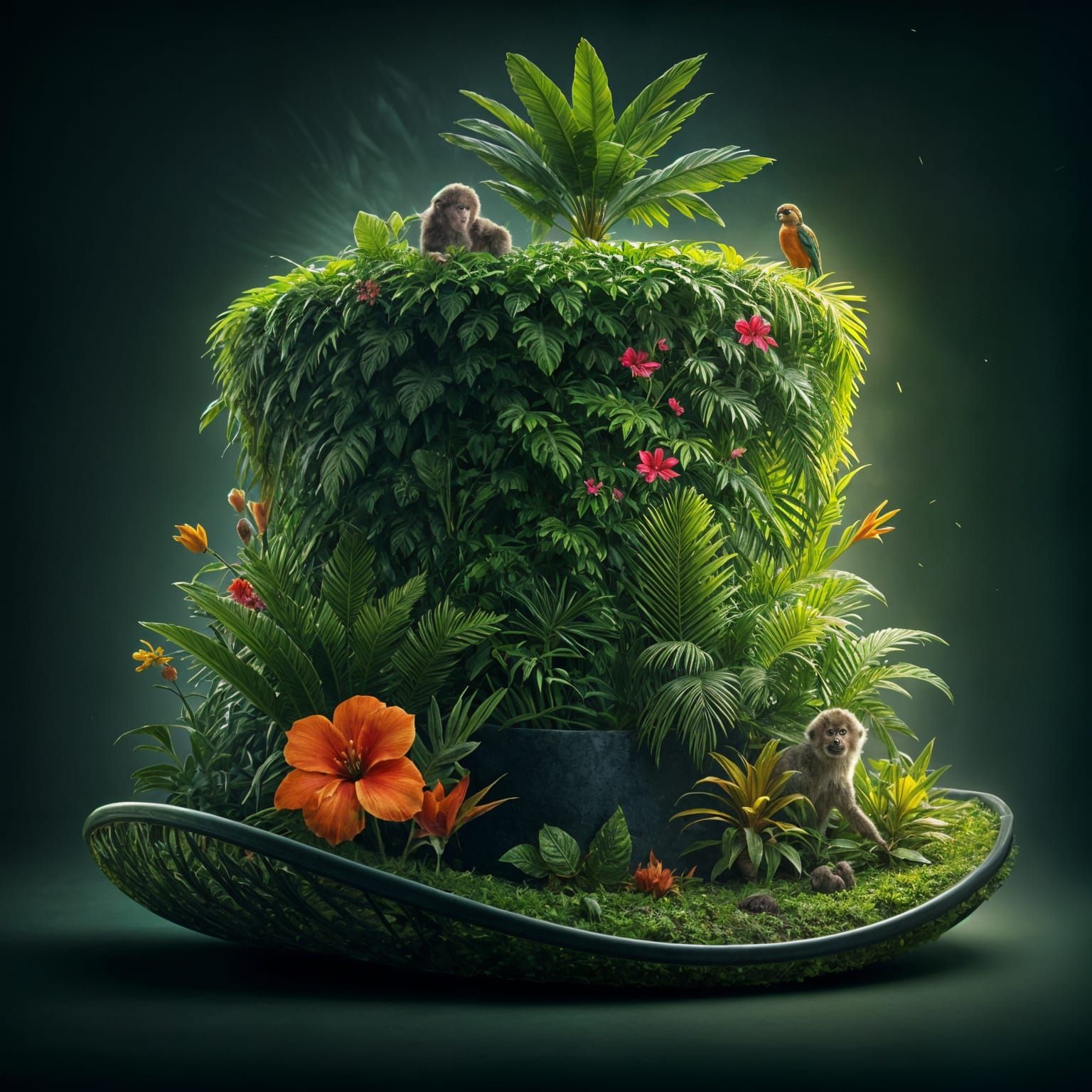 Jungle top hat