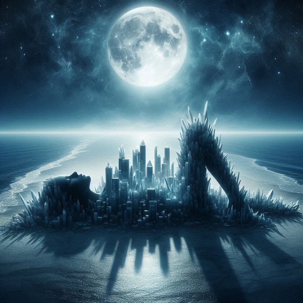 Crystal city skyline