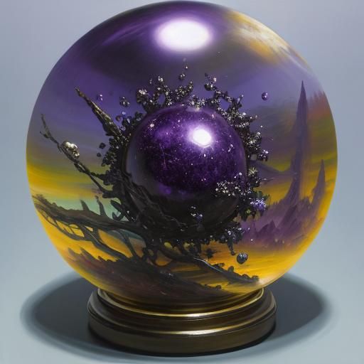 An amethyst extract sphere