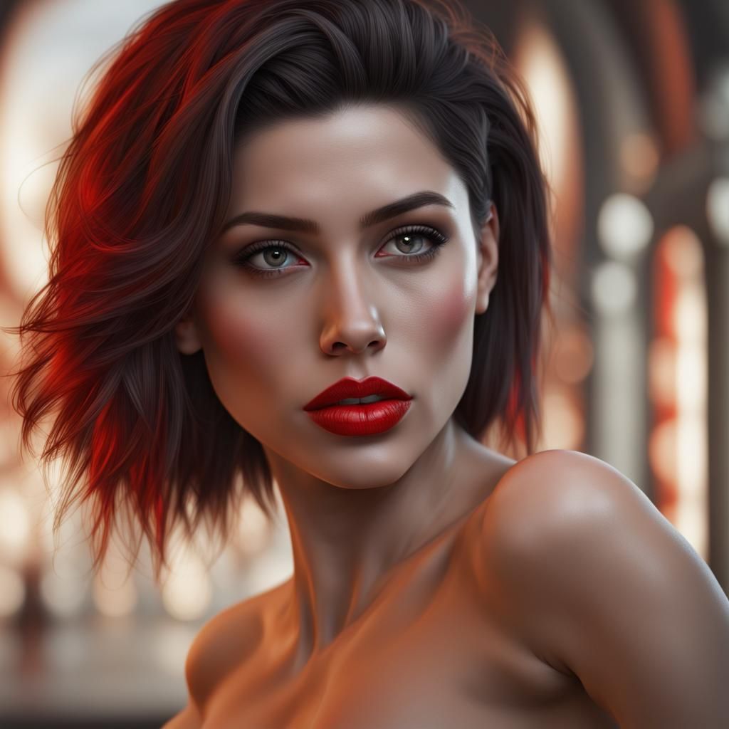 red lips