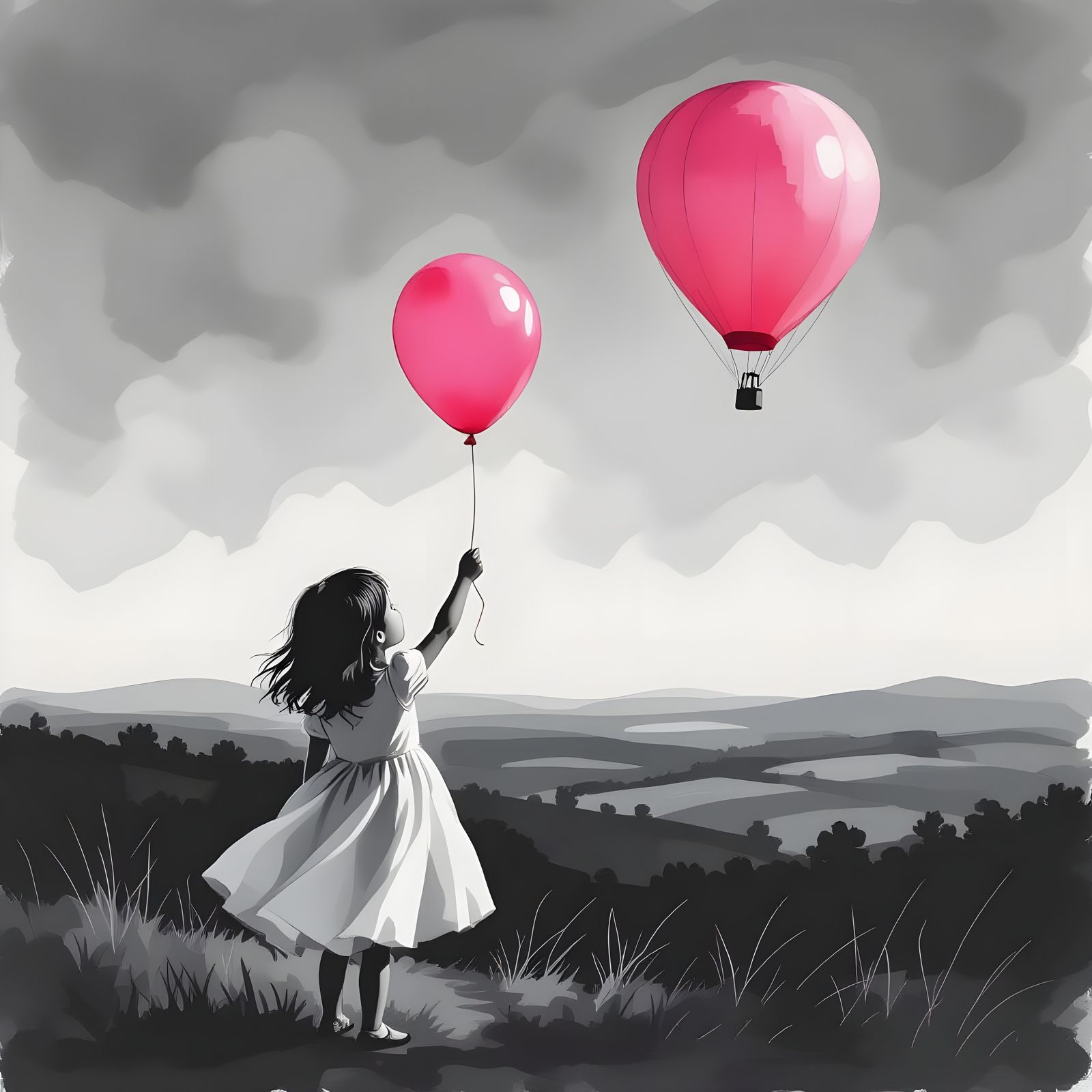 Two balloons  by @Glorious Nosebleed