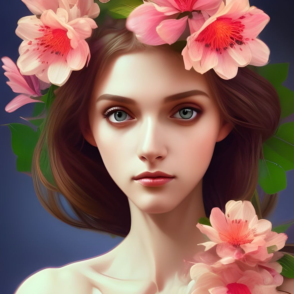 Female Portrait 9 - AI Generated Artwork - NightCafe Creator