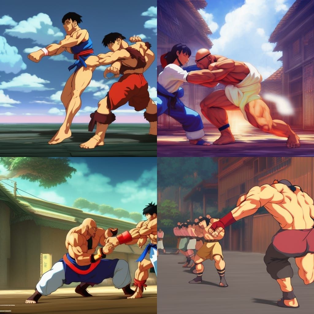 Street Fighter 2 sagat training
