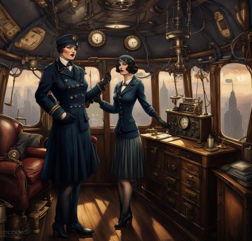 City of Slow Shadows: Airship Control Room-- Final Version