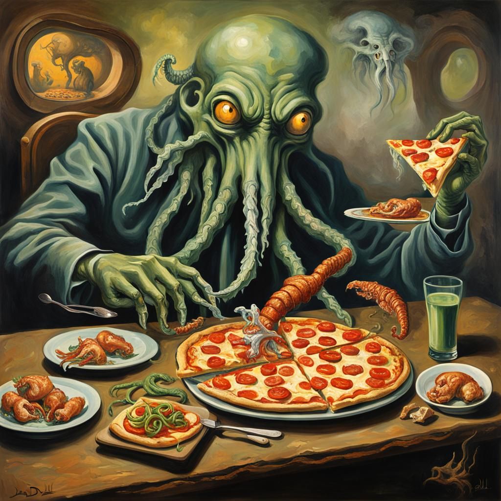 Non-Euclidean Pizza Party