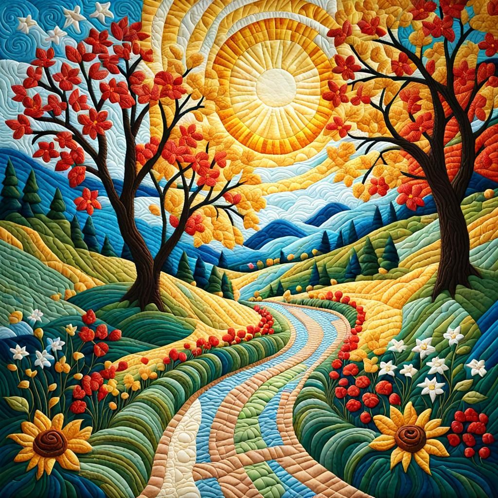 Quilted Landscape  by @Sesemos