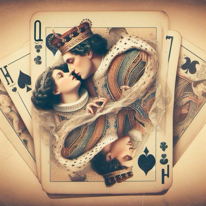 The King and Queen of Spades together!