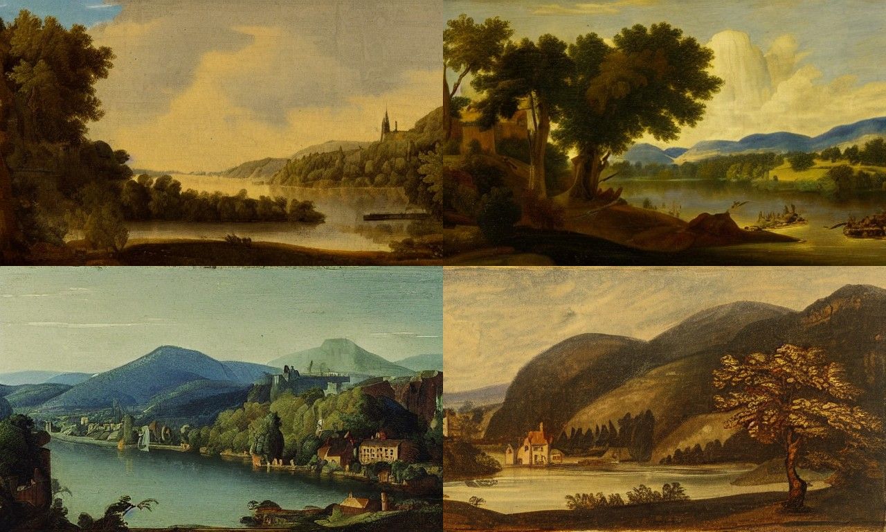 Landscape in the style of Heidelberg School