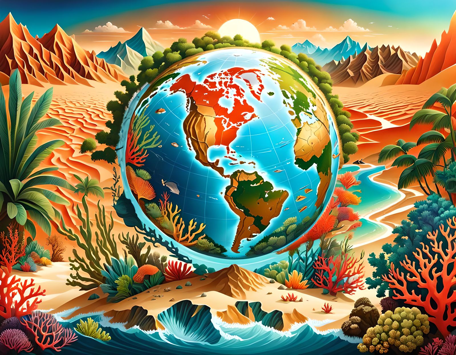 One Earth, different landscapes, one home to preserve  by @That cinema teacher