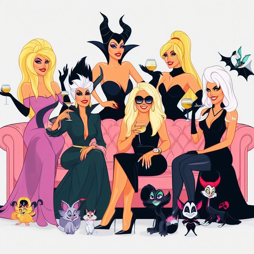 Real Housewives of Beverley Hills Disney Villain Edition.
