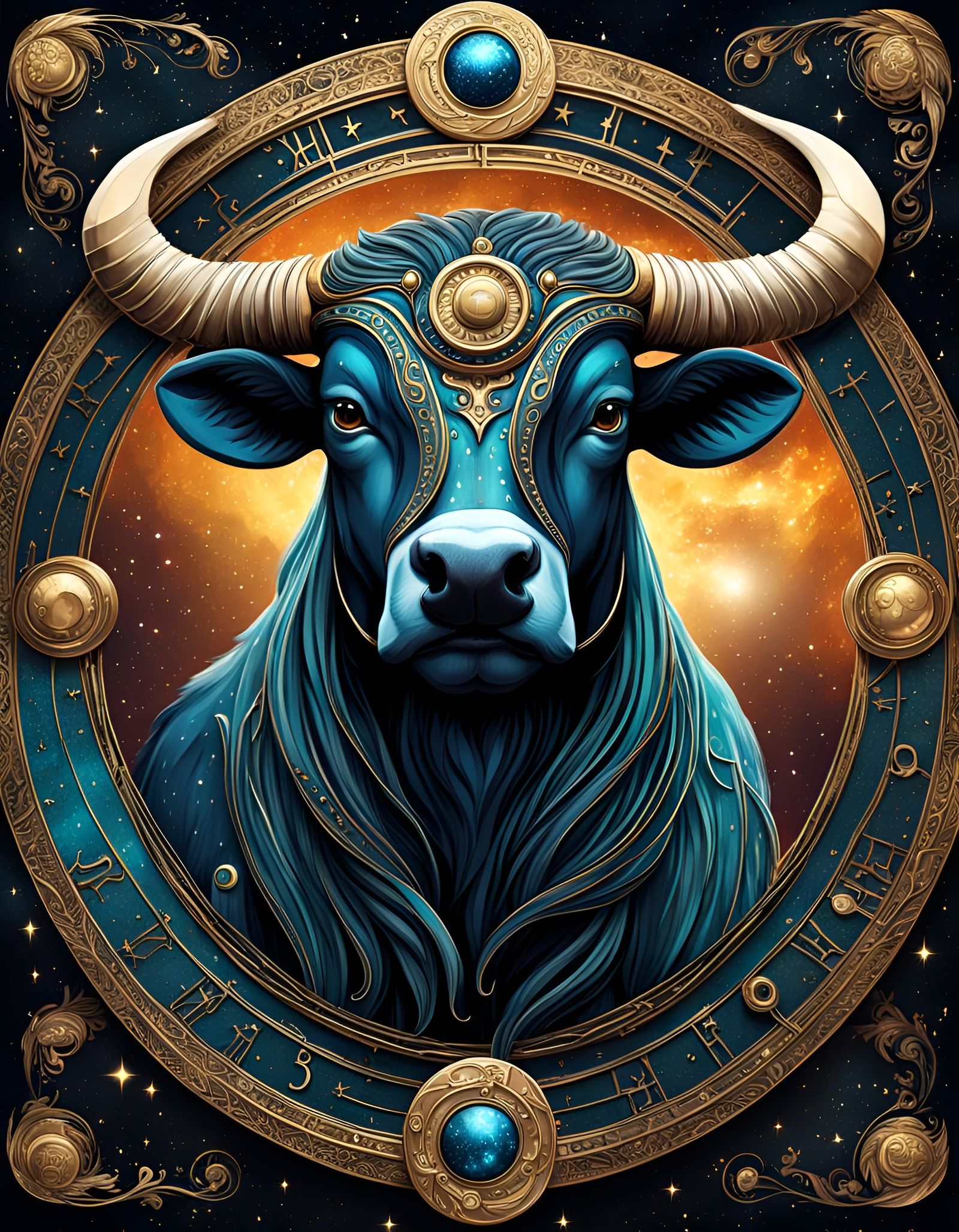 Zodiac Collection: Taurus - AI Generated Artwork - NightCafe Creator