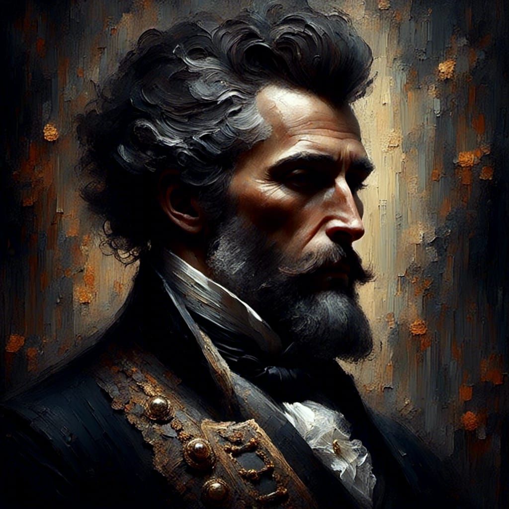 <lora:Chiaroscuro:1.0>Beautiful portrait of a rich and powerful victorian noble man.