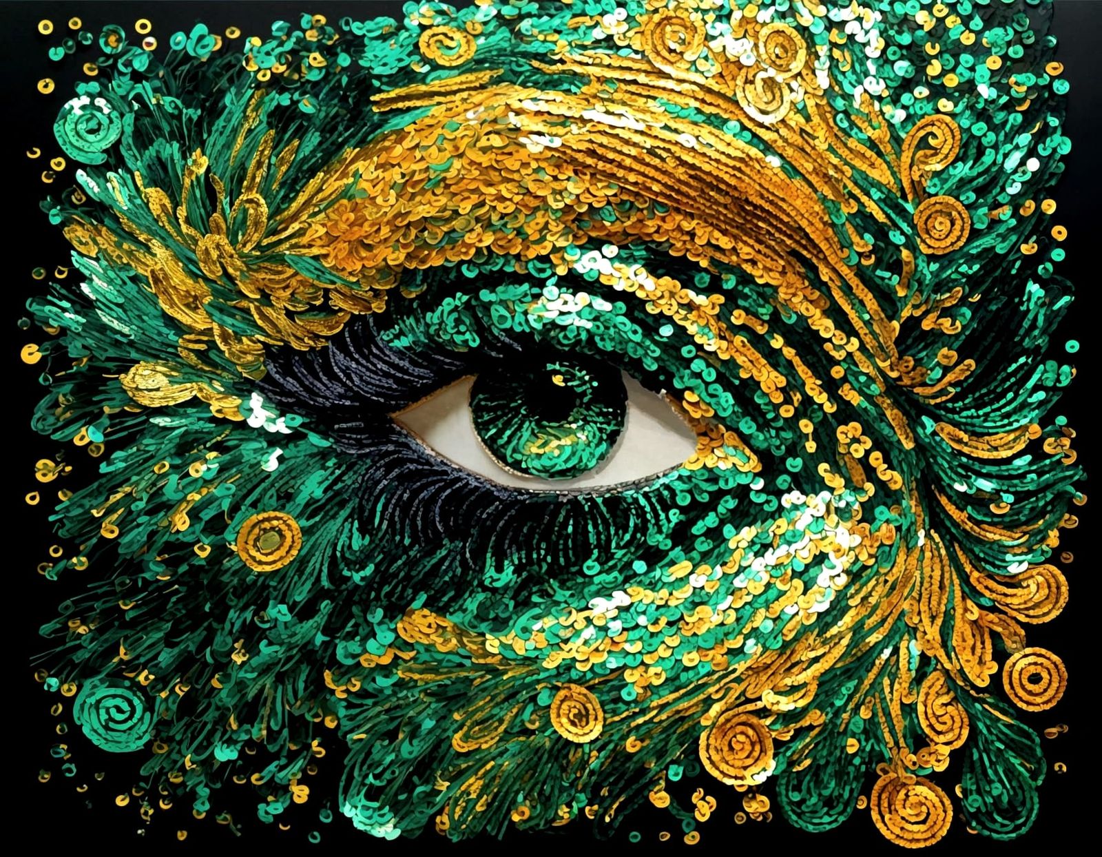 The sequin eye  by @Katie May