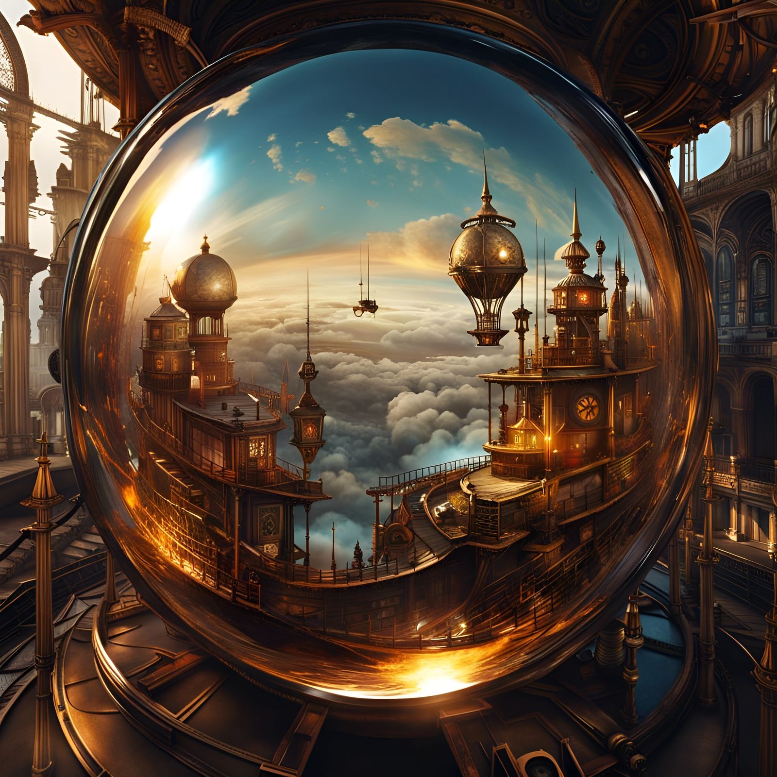 Skyscape in Glass