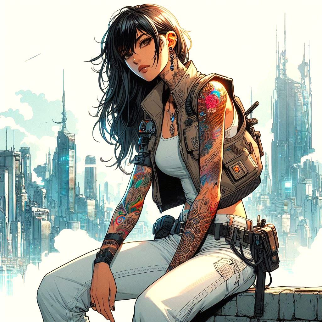 Cyber City's finest detective: Yui Yakamoto