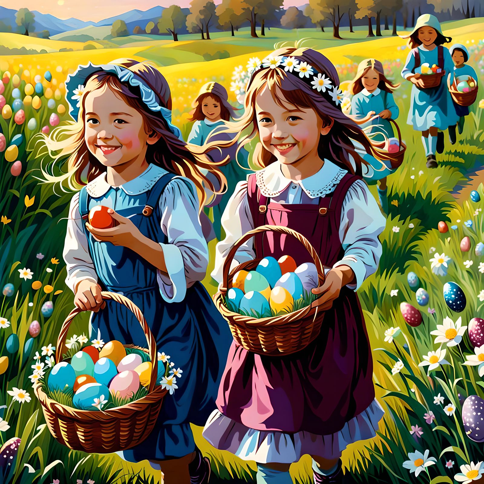 A Magical Easter Egg Hunt Adventure with Sparkling Smiles Amidst Blooming Delights  by @Rick Towers