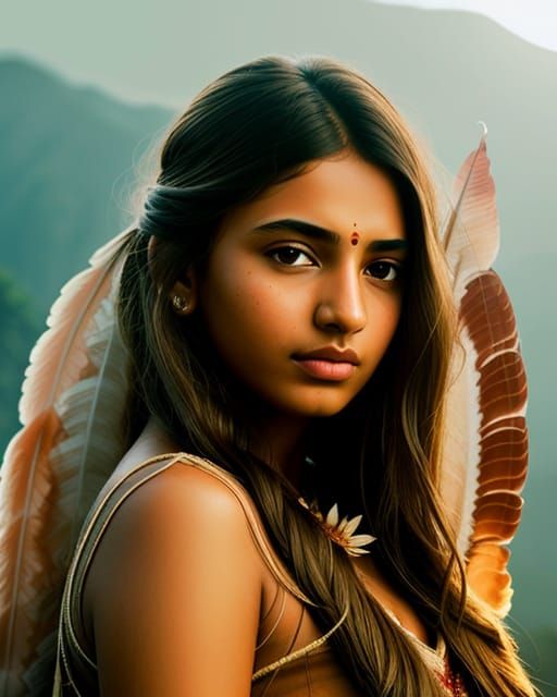 young Native American woman