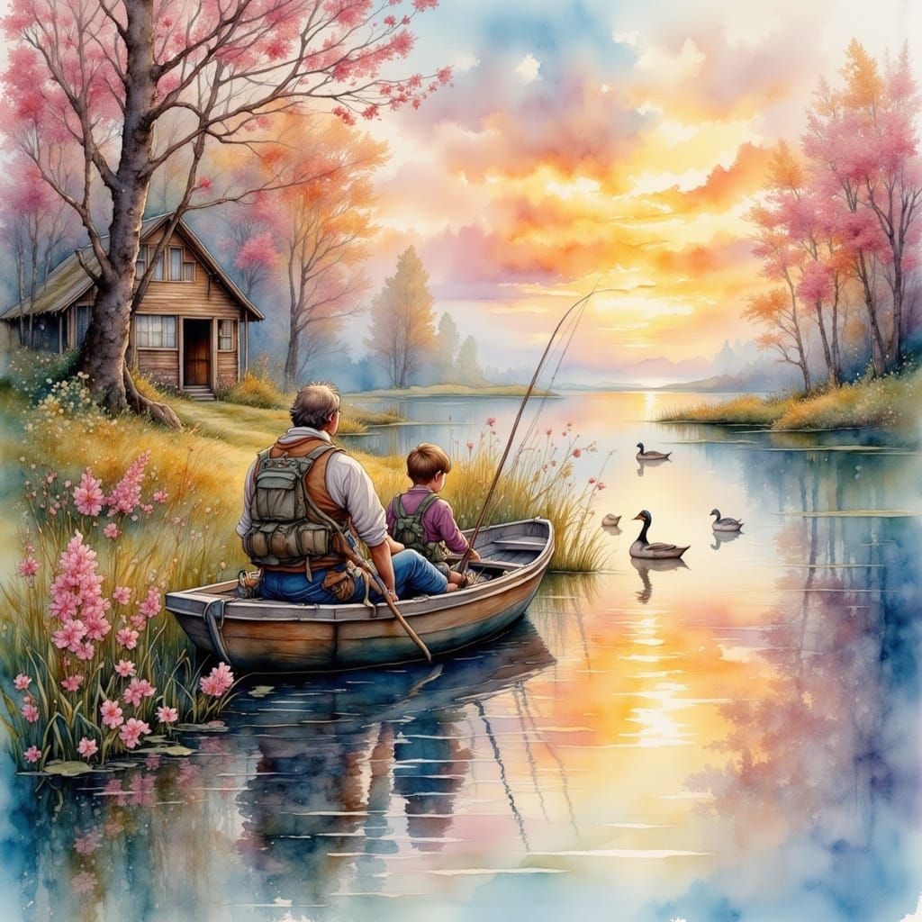 This was Sunday fishing with Dad at its best.