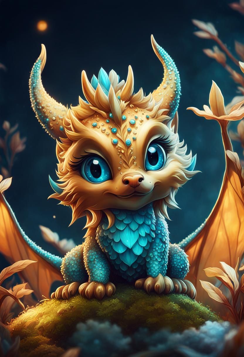 Baby Dragon - AI Generated Artwork - NightCafe Creator