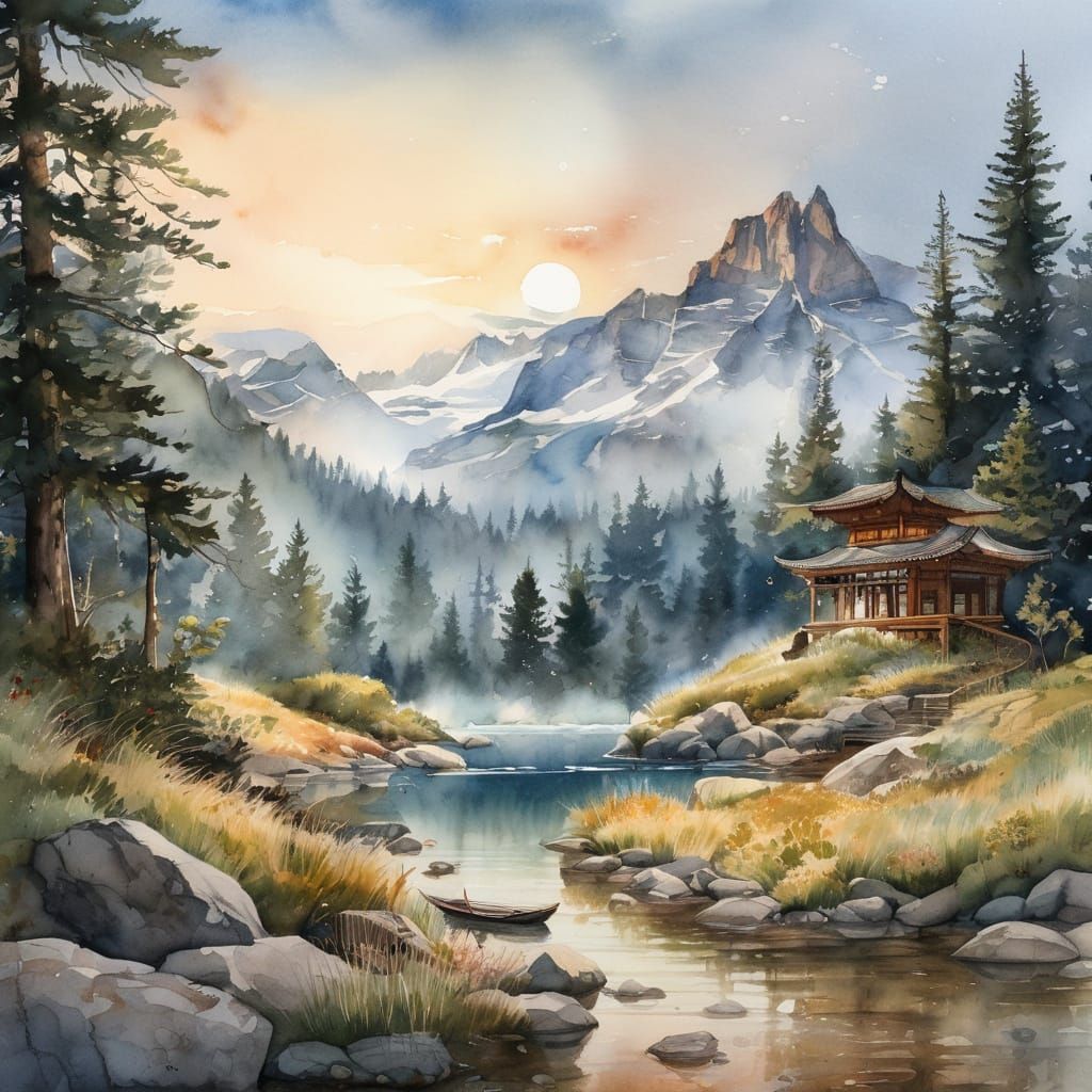 Morning mist  by @Staircase Flash