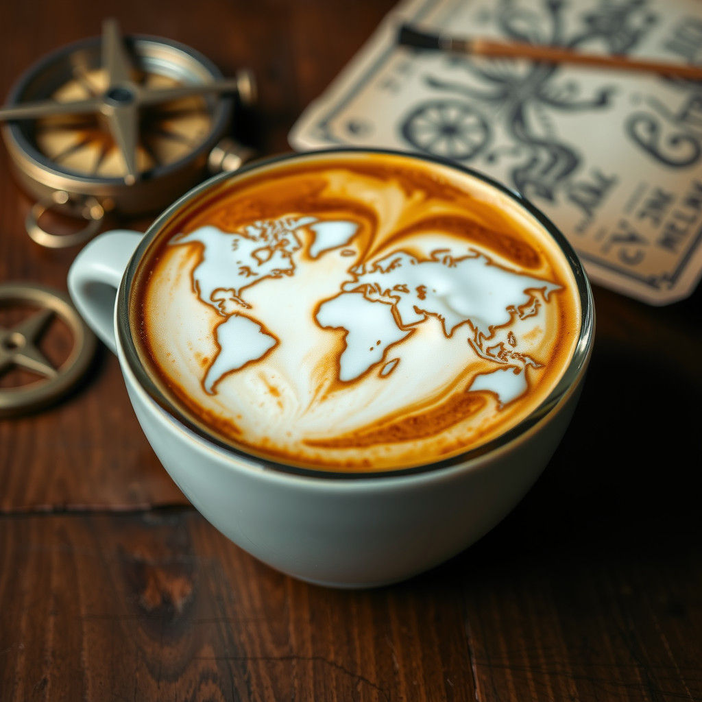 Have Latte, Will Travel  by @tttggg