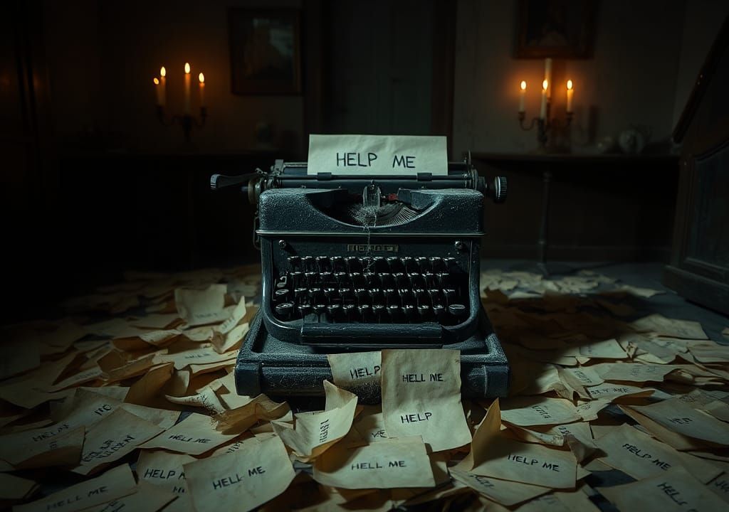 Cursed Typewriter (Flux Schnell)  by @Mak