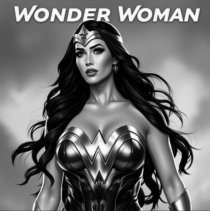 KIM KARDASHIAN AS WONDER WOMAN.